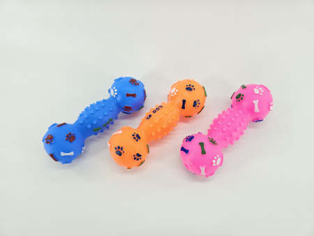 SC-187L Игрушка для домашних животных, винил, 18х6см, оранжевый