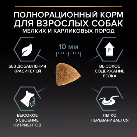Сухой корм Purina PRO PLAN Sensitive Digestion для взрослых собак мелких и карликовых пород, с чувствительным пищеварением, с ягненком, 700 г