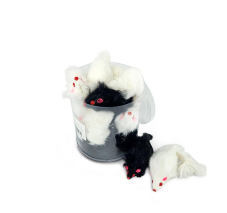 CT14071 Игрушка для кошек Мышь "Чистый котик", искусственный мех, 5см