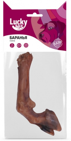 Лакомство Lucky bits Баранья ножка для собак всех пород, 80г