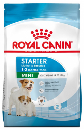 Сухой корм ROYAL CANIN Mini Starter Mother & Babydog, для собак мелких размеров (весом до 10 кг) в конце беременности и в период лактации, а также для щенков в период отъема от матери и до 2-х месячного возраста, 1кг
