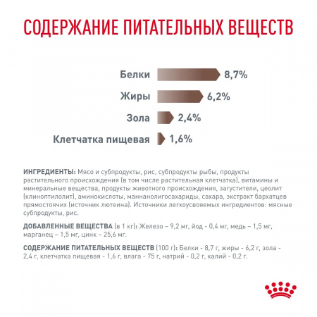 Влажный корм ROYAL CANIN Gastrointestinal для взрослых собак, при расстройствах пищеварения, паштет, 85г