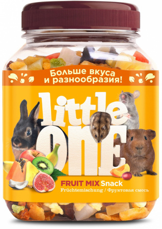 Лакомство Little One для всех видов грызунов, фруктовая смесь, 180г