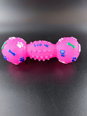 SC-187L Игрушка для домашних животных, винил, 18х6см, розовый