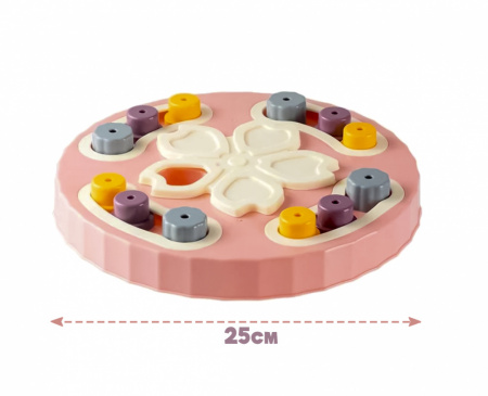 EN-042 Игрушка-кормушка для домашних животных, «Сакура». Цвет: розовый