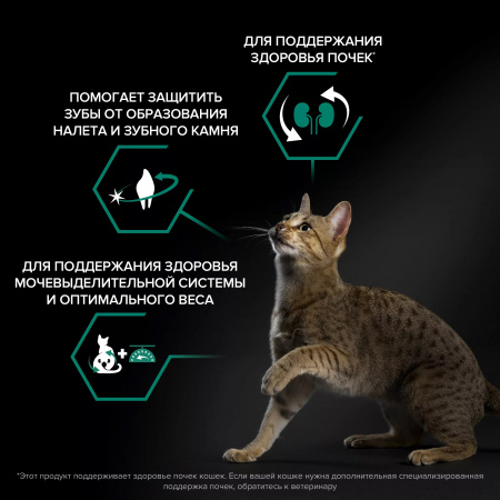 Сухой корм Purina PRO PLAN Sterilised Renal Plus для взрослых стерилизованных кошек, для поддержания здоровья почек, с лососем, 3 кг