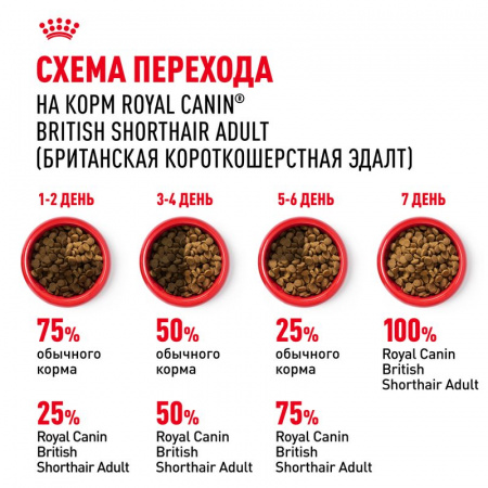 Сухой корм ROYAL CANIN British Shorthair Adult для для взрослых британских короткошерстных кошек старше 12 месяцев 10кг
