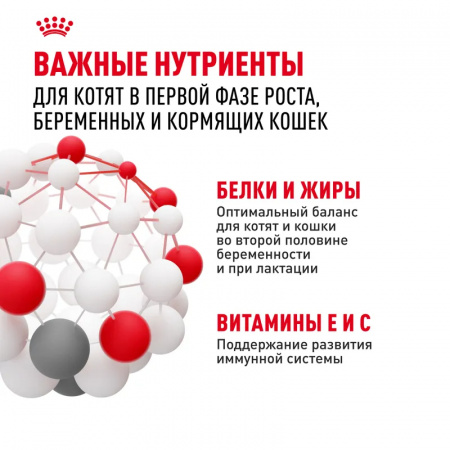 Сухой корм ROYAL CANIN Mother&Babycat, для котят в период первой фазы роста и отъема,беременных и кормящих кошек, 2 кг
