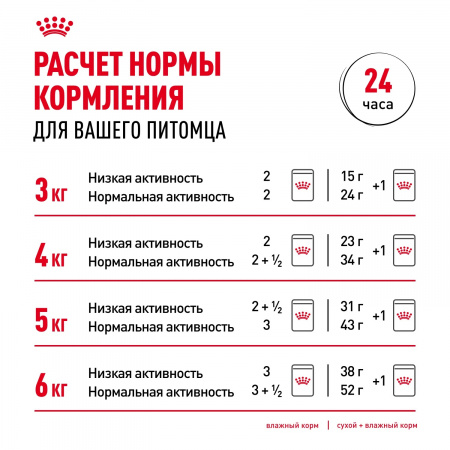 Влажный корм ROYAL CANIN Instinctive для взрослых кошек, кусочки в соусе, 85г