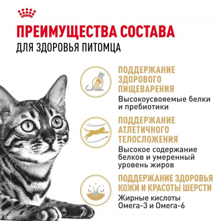 Сухой корм ROYAL CANIN Bengal Adult,для взрослых бенгальских кошек, 400г.