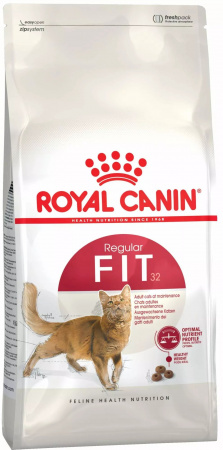 Сухой корм ROYAL CANIN Fit 32, для взрослых умеренно активных кошек, имеющих доступ на улицу, 400г.
