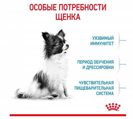 Сухой корм ROYAL CANIN X-Small Puppy, для щенков миниатюрных пород 1.5кг