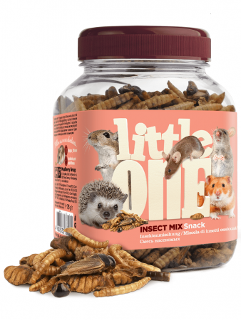 Лакомство Little One, для всеядных грызунов, смесь насекомых,75г.