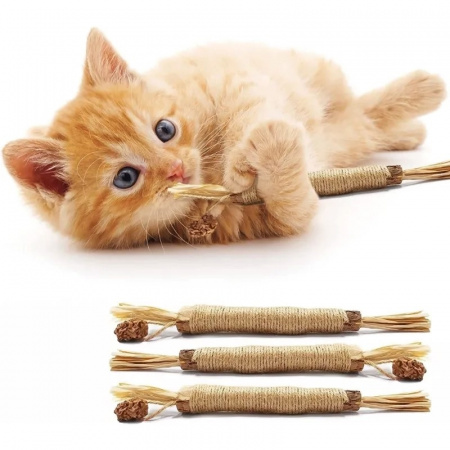 CT2304079 Игрушка для кошек палочка мататаби с пером, 22см