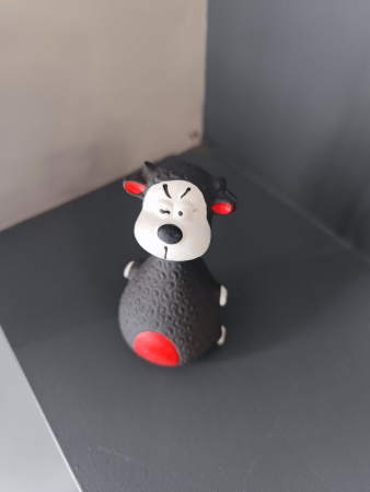 Игрушка для собак "Чистый Котик", черный 13см