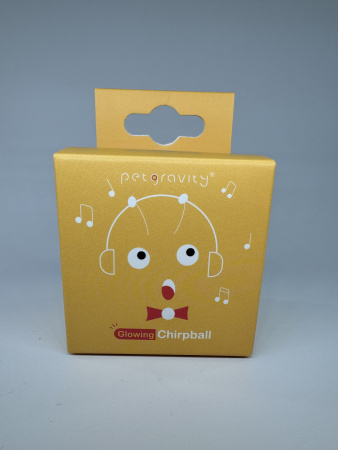 EN-SD03 Игрушка для кошек, плюшевый мячик со звуком животных и светодиодной подсветкой. Цвет: жёлтый