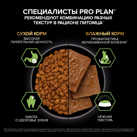 Влажный корм Purina PRO PLAN для стерилизованных кошек старше 7 лет, паштет с индейкой, 75г