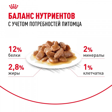 Влажный корм ROYAL CANIN Instinctive для взрослых кошек, кусочки в соусе, 85г