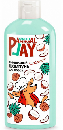 Шампунь Animal Play питательный Взрывной кокос, для собак и кошек, 300мл