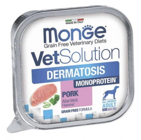 Влажный корм Monge Dog VetSolution Dermatosis для взрослых собак при заболеваниях кожи, 150г