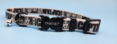 VC14 Ошейник с бубенчиком для домашних животных. Цвет: черный/белый