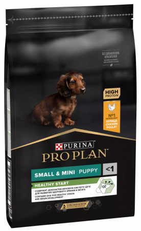 Сухой корм PRO PLAN Healthy Start для щенков мелких и карликовых пород, с курицей, 7 кг
