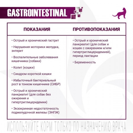 Сухой корм Monge Cat VetSolution Gastrointestinal для взрослых кошек, при заболеваниях ЖКТ, 1,5 кг