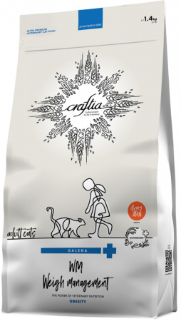 Сухой корм CRAFTIA GALENA Cat Weight Management для взрослых кошек, при избыточном весе, 1,4 кг