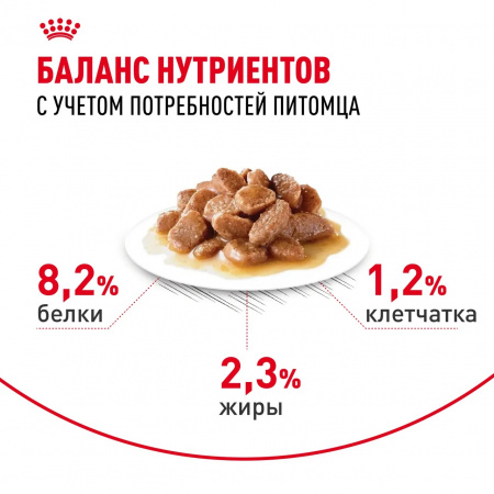 Влажный корм ROYAL CANIN Appetite Control Care для взрослых кошек, для контроля выпрашивания корма, мелкие кусочки в соусе, 85г