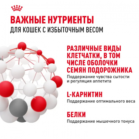 Сухой корм ROYAL CANIN Light Weight Care, для взрослых кошек для профилактики лишнего веса, 400г.
