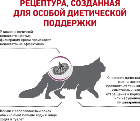 Сухой корм ROYAL CANIN Renal, для взрослых кошек, при острой или хронической почечной недостаточности, 2кг
