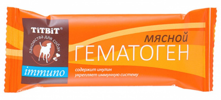 Лакомство TiTBit Гематоген мясной Immuno, 35г