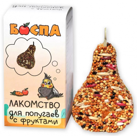 Лакомство БОСПА для попугаев, Груша с фруктами, 100 г