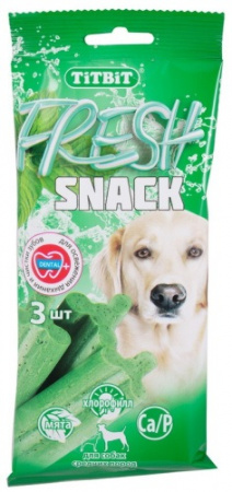 Лакомство TiTBiT для собак средних пород, снеки Fresh с говядиной, 150г