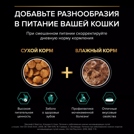 Влажный корм Purina PRO PLAN для взрослых кошек, с курицей в соусе, 85г