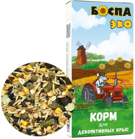 Сухой корм БОСПА ЭКО для декоративных крыс, 400г