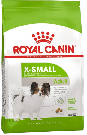 Сухой корм ROYAL CANIN X-Small Adult, для взрослых собак очень мелких размеров от 10 месяцев, 500г