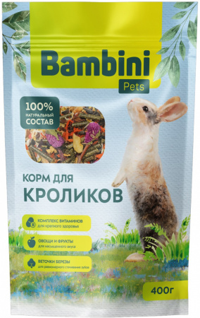 Сухой корм Bambini Pets для кроликов, 400г