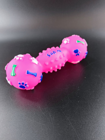 SC-187L Игрушка для домашних животных, винил, 18х6см, розовый