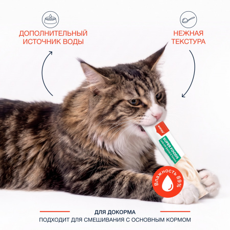 Лакомство Wanpy Cat для взрослых кошек, нежное пюре из ягненка со свеклой и куркумой, 70г
