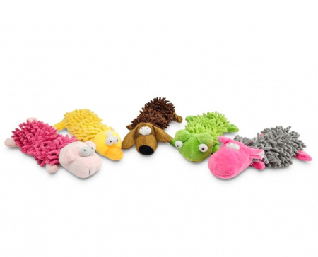 PL20017  Игрушка для домашних животных, Свинка, цвет розовый, 24см, плюш