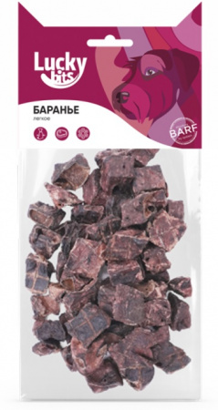 Лакомство Lucky bits Баранье легкое для собак всех пород, 40г